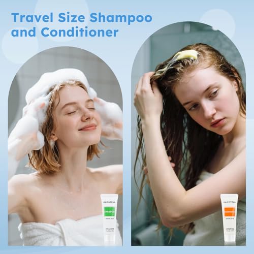 Travel Size Shampoo and Conditioner Set - 10 Pack, 30ml