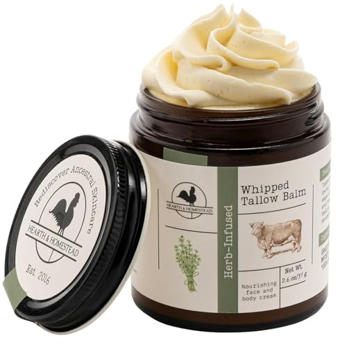Grass Fed Whipped Beef Tallow Moisturizer - 2.6oz