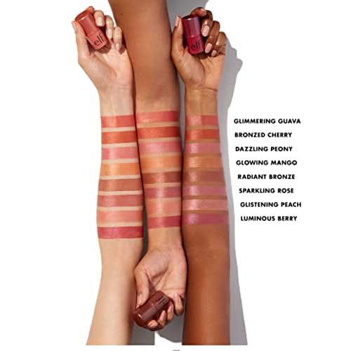 e.l.f. Monochromatic Multi Stick, Travel-Sized Luxuriously Creamy & Blendable Color, For Eyes, Lips & Cheeks, Dazzling Peony, 0.17 Oz