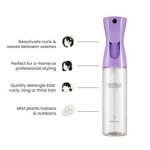 TANGLE TEEZER Refillable Fine Mist Spray Bottle - 10.1 oz Lilac