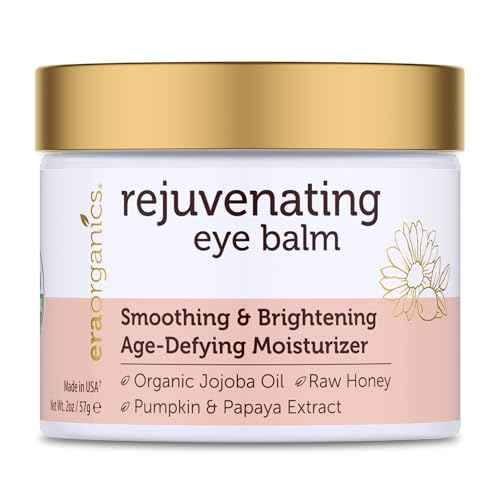 USDA Organic Eye Moisturizer Cream - Rejuvenating and Nourishing Age Defying Balm - Natural Ingredients for Sensitive Skin with Jojoba Oil, Argan Oil for Puffiness, Fine Lines Plus More