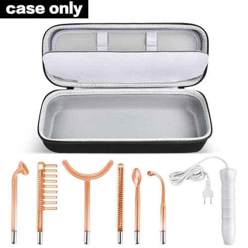 High Frequency Facial Wand Case with 6 Neon & Argon Wands