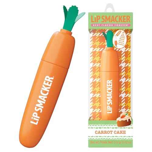 Lip Smacker Carrot Lip Balm, Moisturizing & Nourishing Lip Care, Adorable Easter-Themed Collectible, Fun & Giftable for All Ages - Carrot Cake