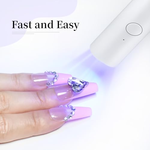 JODSONE Handheld UV Gel Nail Lamp - Cordless Mini Nail Dryer