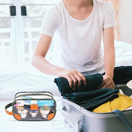 Lermende Clear Toiletry Bag for Men & Women Travel Organizer, Green