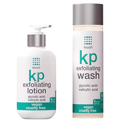 TOUCH Keratosis Pilaris Exfoliating Body Wash Cleanser Plus Moisturizing Body Lotion