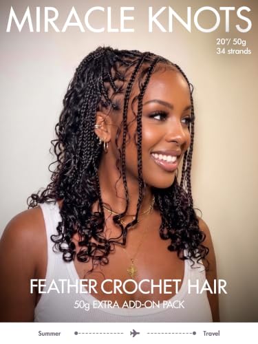 LUVME Deep Wave Crochet Hair for Black Women - 22 Inch, 50g