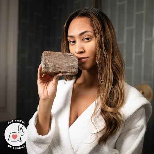 era of nature Best Raw ORGANIC AFRICAN BLACK SOAP, for Dry Skin and Skin Conditions. Pure & Natural Ingredients, Imported From Ghana - 3LB (48oz)