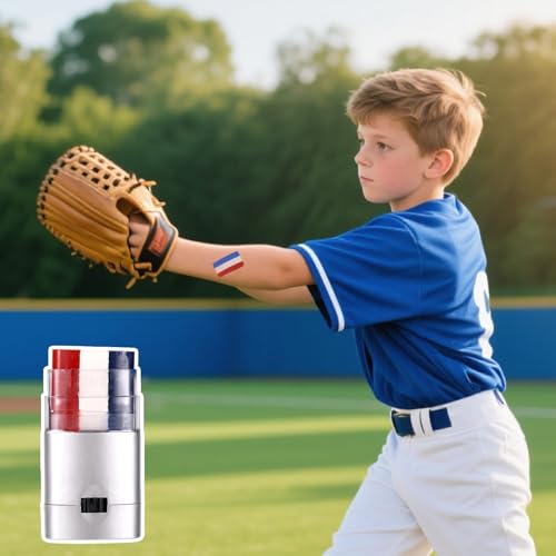 4pcs Patriotic Red White Blue Face Paint Sticks