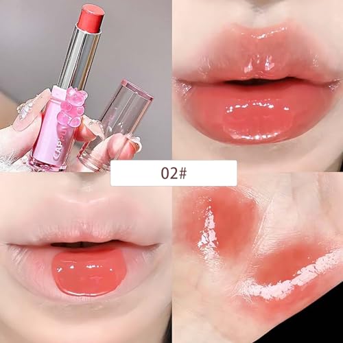 3-Color Cute Bear Jelly Liquid Lipstick Set for Girls