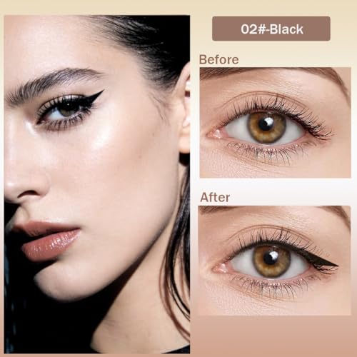 300-Pc Winged Eyeliner Stickers - Waterproof Cat Eye Stamp