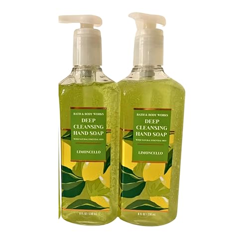 Bath & Body Works Cleansing Gel Hand Soap, Pack of 2, 8oz Each Bottle (Limoncello)
