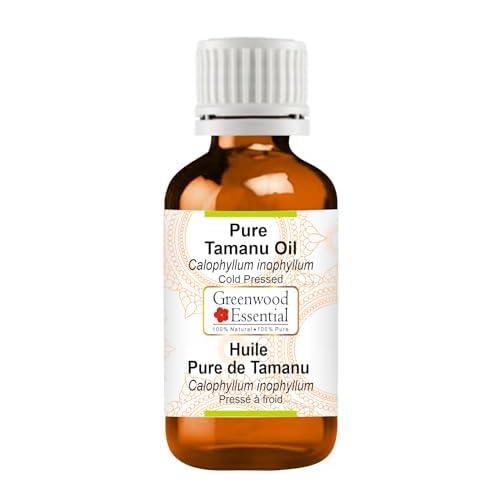 Greenwood Essential Tamanu Oil (Calophyllum inophyllum) | Cold Pressed | Natural | Undiluted | For Diluting Essential Oils | For Hair, Skin & Massage | Men & Women | 15ml (0.50 oz)