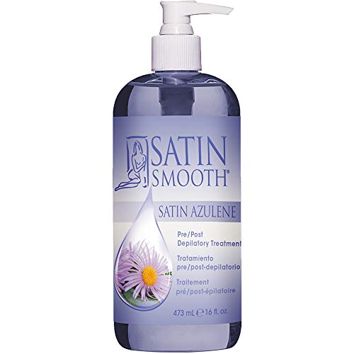 Satin Smooth Azulene Pre & Post Depilatory Treatment 16 oz - Soothes & Prepares Skin for Waxing
