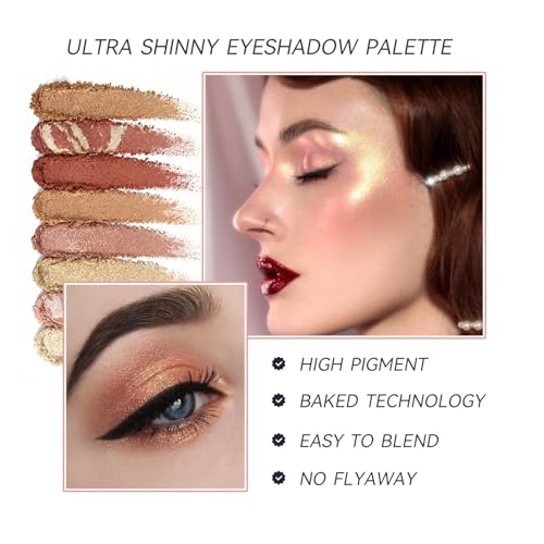 K'APEINE 8-Color Baked Eyeshadow Palette with Blush & Contour