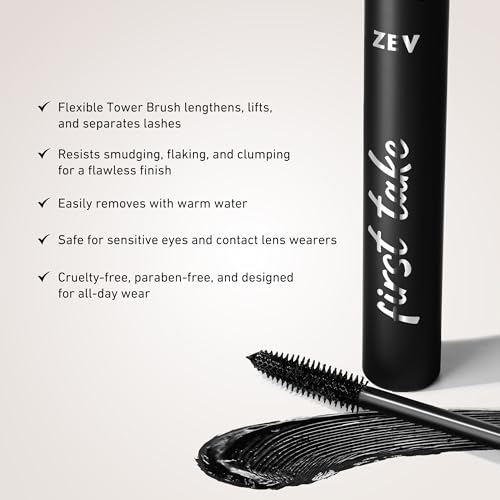 Zev First Take Mascara - False Lash Effect, Volumizing & Lengthening