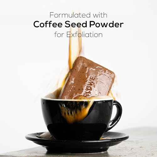 MARLOWE. No. 109 Coffee Bar Soap 7 oz, Body Scrub Soap for Men, Refreshing, Energizing & Exfoliating with Natural Extracts, Caffeine, Coffee Beans & Cocoa Butter, Fresh Brewed Scent