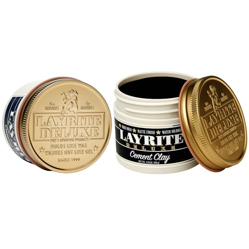 Layrite Deluxe Cement Clay 4.25 oz 2-Pack