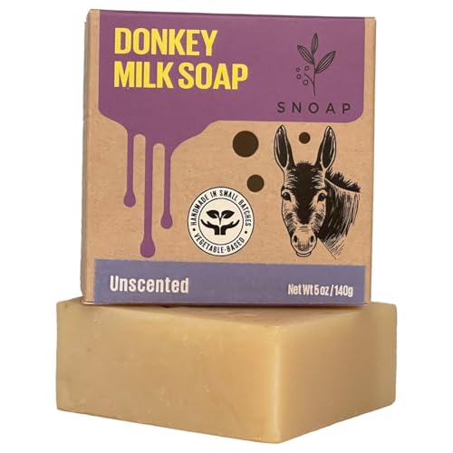 Unscented Soap Bar with Donkey Milk ? Gentle, Fragrance-Free, Natural and Organic Ingredients for Face & Body, 5 oz