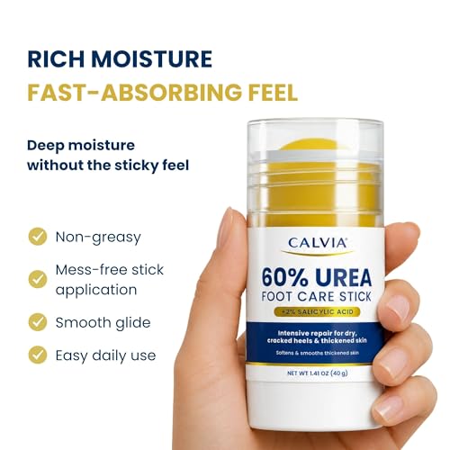 CALVIA 60% Urea Foot Care Stick with 2% Salicylic Acid - 3 Pack