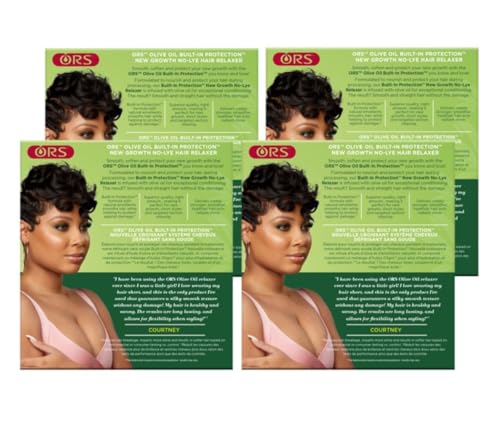 ORS Olive Oil No-Lye Hair Relaxer Normal Strength (Pack of 4)