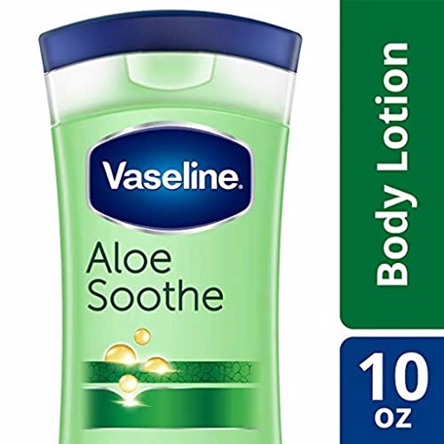 Vaseline Intensive Care Lotion for Dry Skin, Aloe Soothe, 10 FL OZ