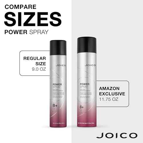 Joico Power Spray Fast-Dry Finishing Spray | For Most Hair Types | Protect Against Heat & Humidity | Protect Against Pollution & Harmful UV | Paraben & Sulfate Free | 72 Hour Hold