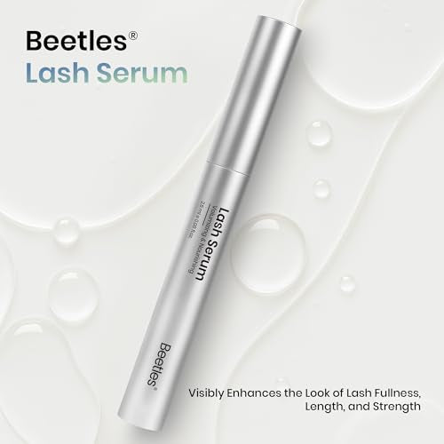 Beetles Lash Conditioning Serum 2.5ml ? Nourishing Lash Serum for a Fuller, Healthier-Looking Lash Appearance with 50 Clean Pads and Lash Ruler Gift for Women
