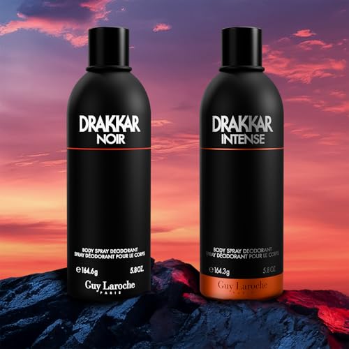 Guy Laroche Drakkar Intense Body Spray for Men, 5.8 Fl.Oz