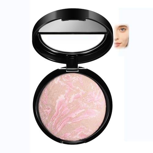 AKARY Baked Powder Foundation, Oil Control Correcting Buildable Light