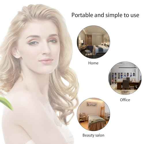 Spare Parts Mushroom for Handheld HIF Facial Hair Device Facial Care Orange Purple Blue Color Glass Tube Electrode Elitzia ETJX0066 (Purple)