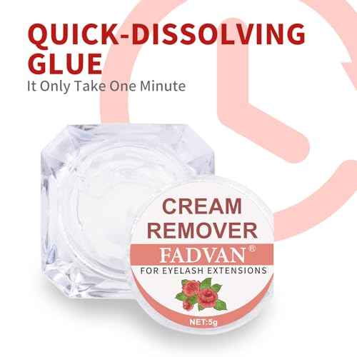 FADVAN Lash Remover Gel 5g - Professional Eyelash Extension Remover, Gentle & Quick Eyelash Glue Remover, Low Irritation for Sensitive Skin, Travel Friendly