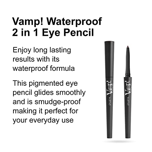 PUPA Milano Vamp Waterproof Eye Pencil - Brown Eyeliner