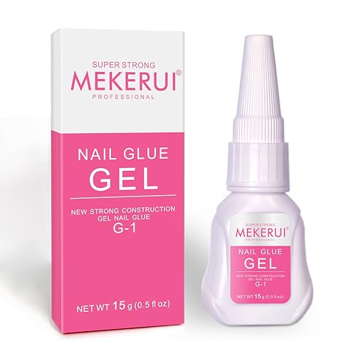 MEKERUI Nail Glue for Press-On Nails - Strong, Waterproof, Fast-Drying Gel (1)