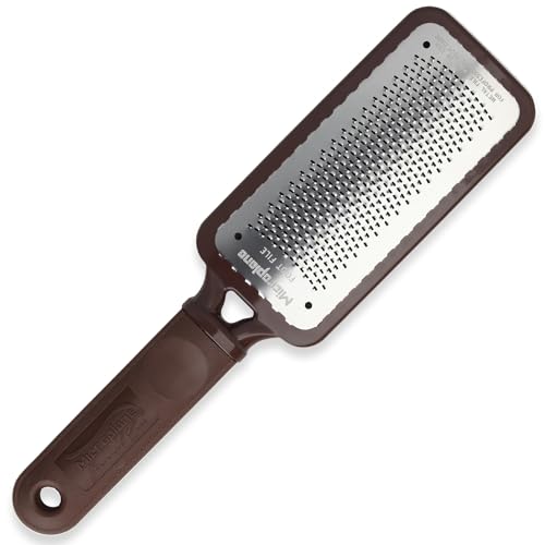 Microplane Colossal Stainless Steel Foot File & Callus Remover, Brown