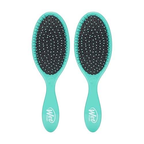 Wet Brush Original Detangler Hair Brush Amazon Exclusive Aqua 2-Count