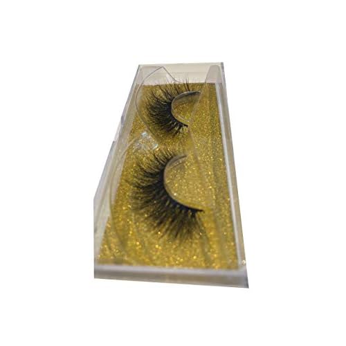 Alluring 3D Mink Lashes Reusable Strip, 100% Siberian Mink Fur False Eyelashes, Hand-made Dramatic Look Cruelty Free KR11