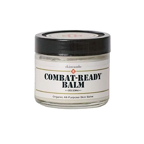 Combat Ready Skin Balm 2oz by Skincando ? All Natural - Intensive Moisturizer ? Skin Cream - Organic ingredients ? Apricot Kernel Oil ? Grapefruit Seed Extract ? Black Spruce - Black Tea Moisturizer