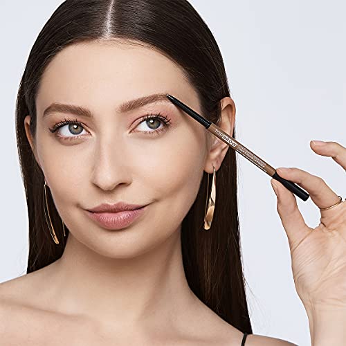 Kiss Professional Brow Pencil with Spoolie, Ultra-Fine Precision Point