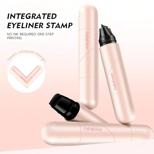 Cat Eye Eyeliner Stamp Pen - Waterproof Winged Dual-Ended, Black & Brown