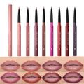 8-Piece Gel Lip Liner Set - Matte, Waterproof, 24HR Wear
