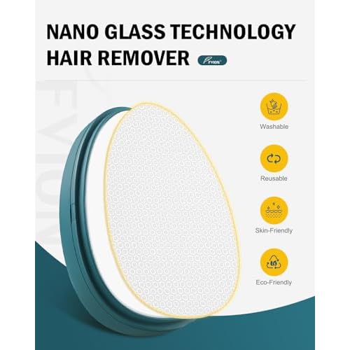 FVION Painless Glass Hair Eraser, Innovative Fine Grit Crystal Body Shaver for Smooth Skin, Effortless Hair Removal Tool (Green)