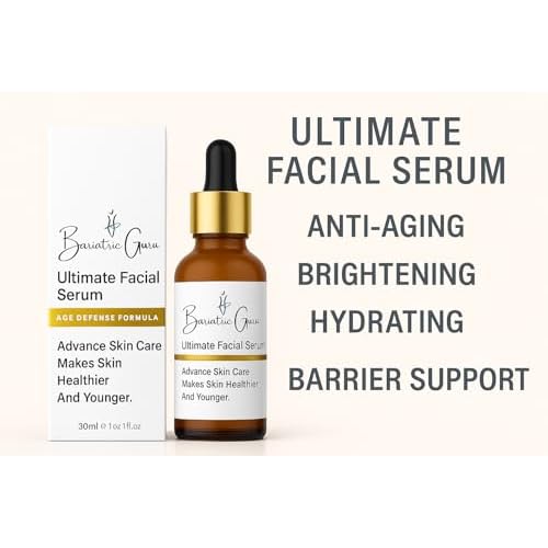 Ultimate Facial Serum ? Advanced Anti-Aging, Brightening & Hydrating Face Serum with Retinaldehyde, Bakuchiol, Tranexamic Acid, Niacinamide, Vitamin C & E, Hyaluronic Acid ? 1 fl oz