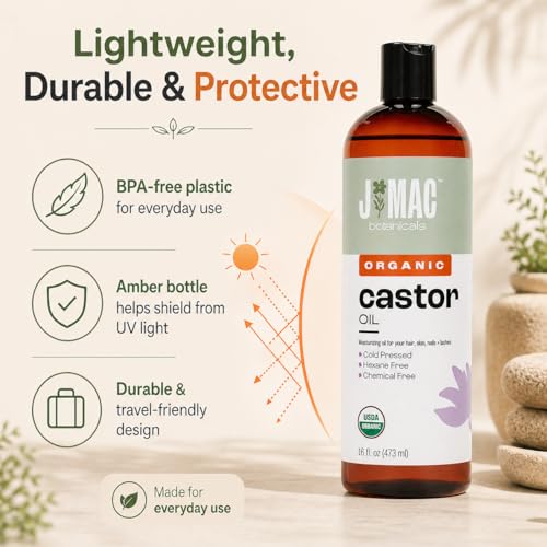 Organic Castor Oil Cold Pressed 32oz USDA Certified