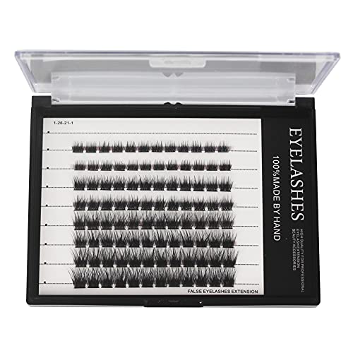 Bodermincer 96pcs Mixed Length Wide Cluster Cluster Eyelash Extensions 0.07mm Thickness Home Eyelash Extension Strip Eyelashes Individual Lashes Natural Style (8-10-12-14mm Mixed)