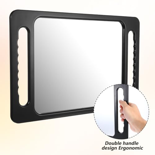 16x10 Professional Hand Mirror with Double Handles