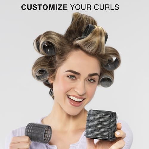 Conair Self Grip Hair Curlers Set - 31 Assorted Sizes for Overnight Styling