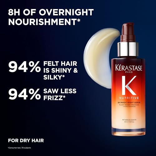 KÉRASTASE Nutritive 8H Magic Night Serum - Overnight Hair Treatment 3.04 Fl Oz