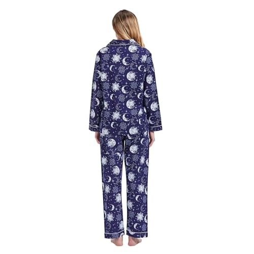 amaxer Women's Flannel Pajama Set 100% Cotton Soft Christmas Pajamas For Women Long Sleeve Pjs Button Down Warm Sleepwear