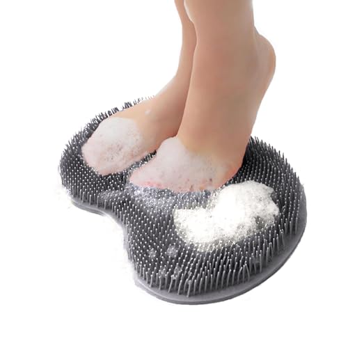Shower Foot Scrubber Mat with Suction Cups | Back Massage